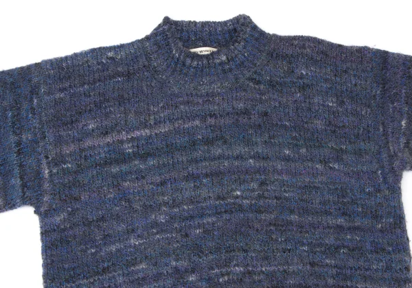 ISSEY MIYAKE MEN Wool Nylon Mixed Color Knit Sweater K-165110_002
