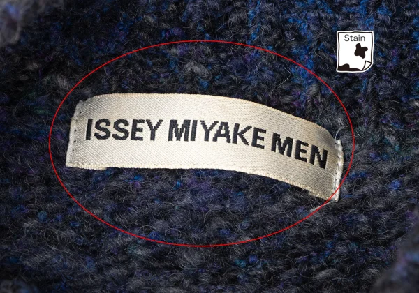 ISSEY MIYAKE MEN Wool Nylon Mixed Color Knit Sweater K-165110_004