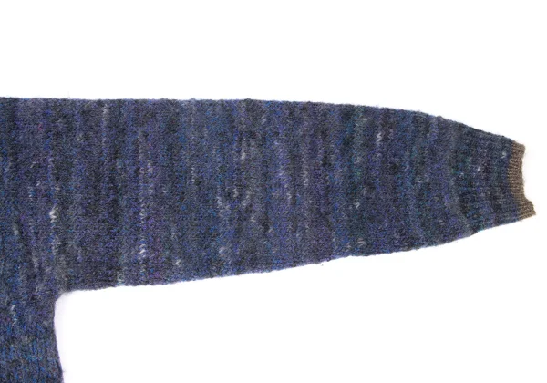 ISSEY MIYAKE MEN Wool Nylon Mixed Color Knit Sweater K-165110_005