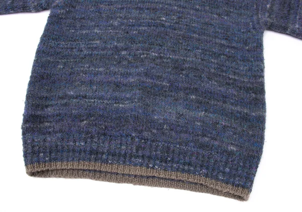 ISSEY MIYAKE MEN Wool Nylon Mixed Color Knit Sweater K-165110_007