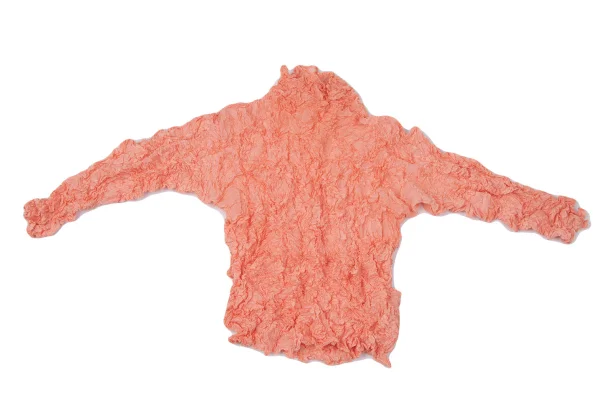 ISSEY MIYAKE Wrinkled Pleated High Neck T-shirt K-165111_002