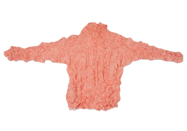 ISSEY MIYAKE Wrinkled Pleated High Neck T-shirt K-165111_009