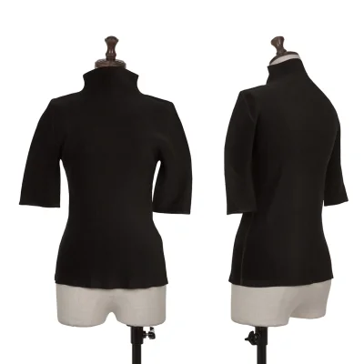 Unbranded Mist Pleated High Neck T-shirt