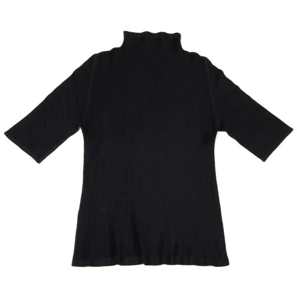 Unbranded Mist Pleated High Neck T-shirt K-165113_007