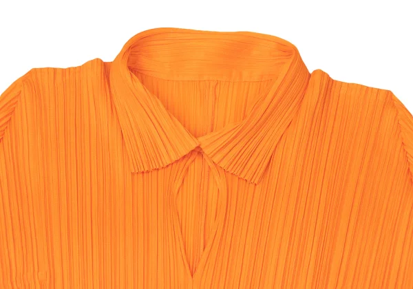 PLEATS PLEASE Neck Button Skipper Polo Shirt K-165120_003