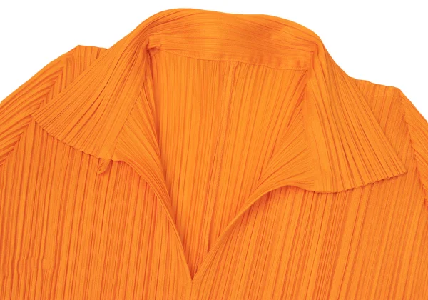 PLEATS PLEASE Neck Button Skipper Polo Shirt K-165120_005