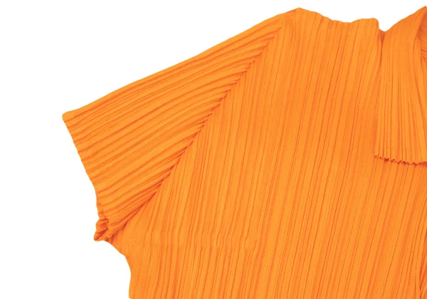 PLEATS PLEASE Neck Button Skipper Polo Shirt K-165120_006