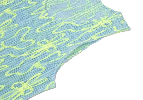 PLEATS PLEASE Neon Taped Mesh Tank Top K-165121_004