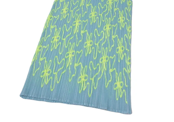 PLEATS PLEASE Neon Taping Mesh Tank Top & Skirt K-165123_013