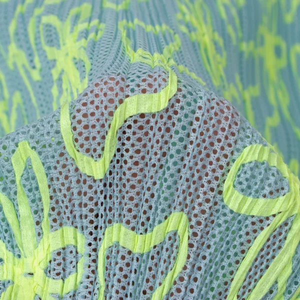 PLEATS PLEASE Neon Taping Mesh Tank Top & Skirt K-165123_017