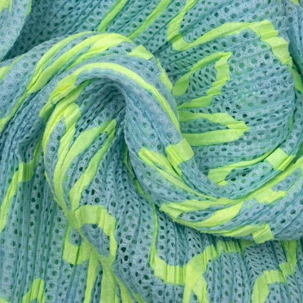 PLEATS PLEASE Neon Taping Mesh Tank Top & Skirt K-165123_018