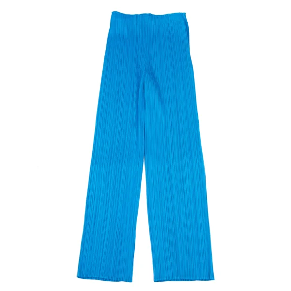PLEATS PLEASE Pleated Straight Pants Sky blue 2 K-165124_001