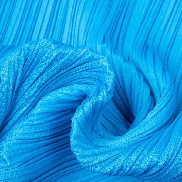 プリーツプリーズPLEATS PLEASE スリットAラインスカート 水色2 (K-165125)