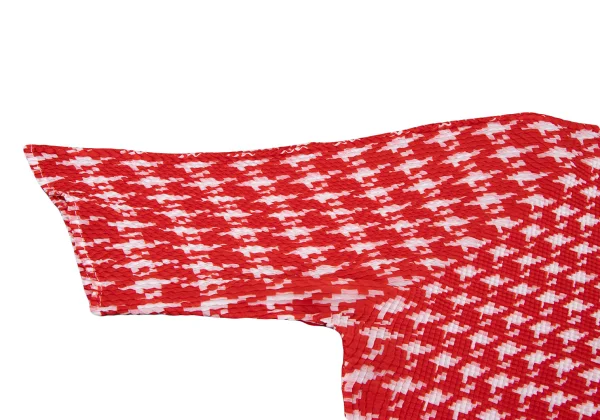 ISSEY MIYAKE PLEATS (T) Stretch Pleated Houndstooth T-shirt K-165126_007