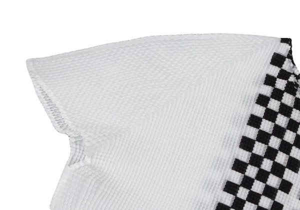 ISSEY MIYAKE PLEATS (T) Stretch Pleated Check T-shirt K-165127_004