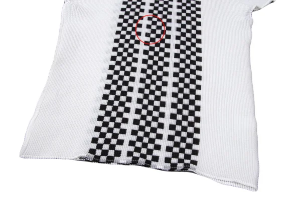 ISSEY MIYAKE PLEATS (T) Stretch Pleated Check T-shirt K-165127_005