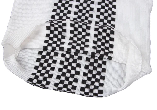 ISSEY MIYAKE PLEATS (T) Stretch Pleated Check T-shirt K-165127_007