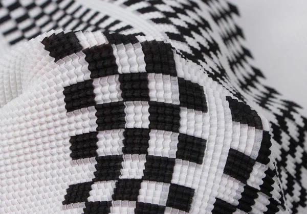 ISSEY MIYAKE PLEATS (T) Stretch Pleated Check T-shirt K-165127_010