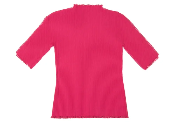 PLEATS PLEASE A-POC Cutting Fringe High Neck T Shirt K-165129_002