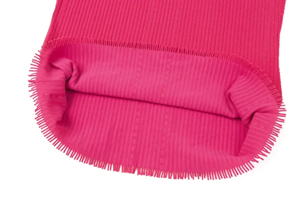 PLEATS PLEASE A-POC Cutting Fringe High Neck T Shirt K-165129_008