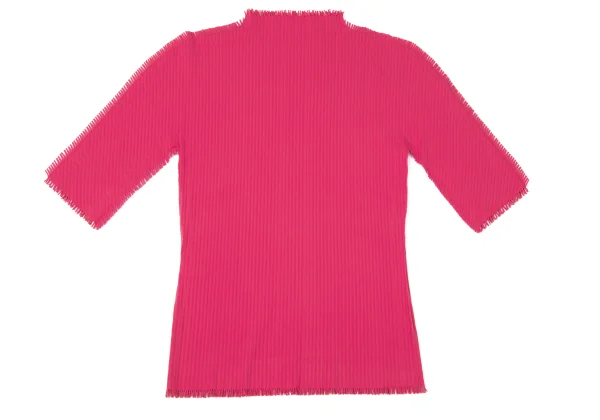 PLEATS PLEASE A-POC Cutting Fringe High Neck T Shirt K-165129_009