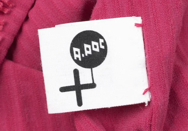 PLEATS PLEASE A-POC Cutting Fringe High Neck T Shirt K-165129_012