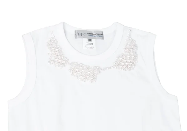 COMME des GARCONS×Jupe BY JACKIE Pearl Decoration Sleeveless Top K-165130_003