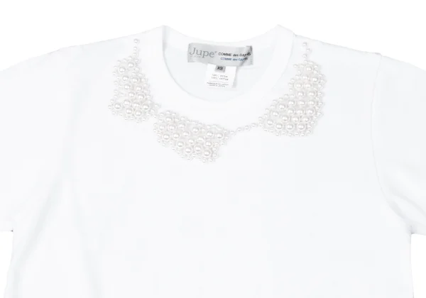 COMME des GARCONS×Jupe BY JACKIE Pearl Decoration T Shirt K-165131_002