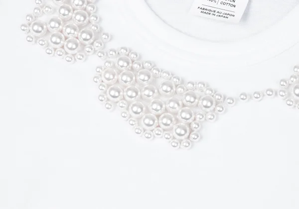 COMME des GARCONS×Jupe BY JACKIE Pearl Decoration T Shirt K-165131_004
