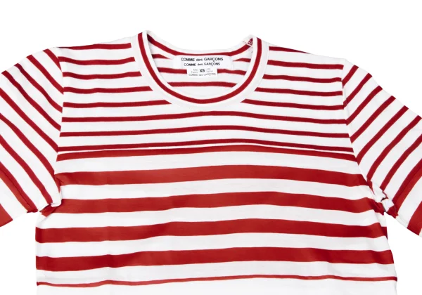 COMME des GARCONS Cotton Stripe Switching T Shirt K-165135_003