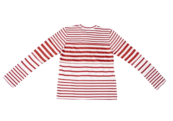 COMME des GARCONS Cotton Stripe Switching T Shirt K-165135_010