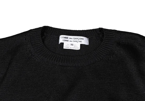 COMME des GARCONS Rayon Hem Checker Knit Sweater K-165136_003