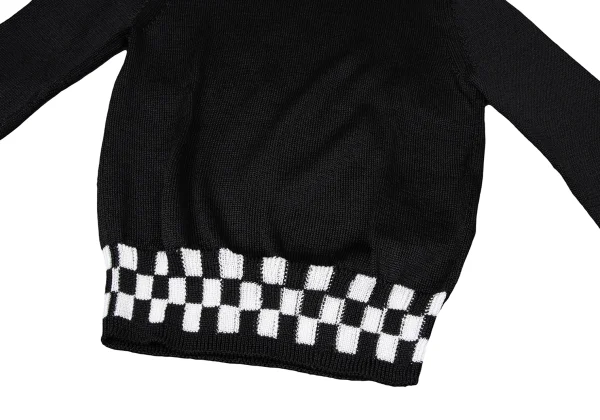 COMME des GARCONS Rayon Hem Checker Knit Sweater K-165136_006