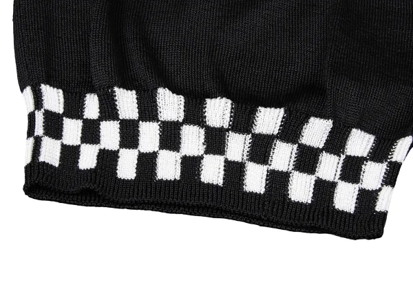 COMME des GARCONS Rayon Hem Checker Knit Sweater K-165136_007