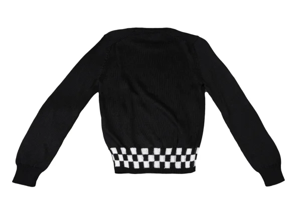 COMME des GARCONS Rayon Hem Checker Knit Sweater K-165136_009