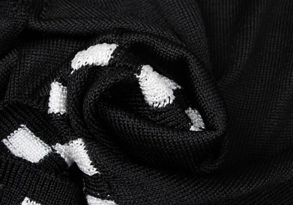 COMME des GARCONS Rayon Hem Checker Knit Sweater K-165136_011