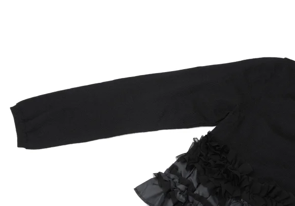 COMME des GARCONS Hem Frill Decoration Wool Knit Sweater K-165137_004