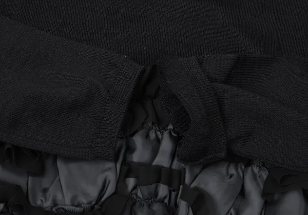 COMME des GARCONS Hem Frill Decoration Wool Knit Sweater K-165137_005