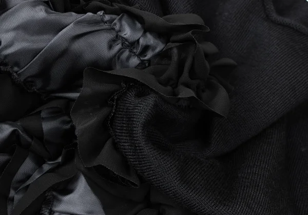 COMME des GARCONS Hem Frill Decoration Wool Knit Sweater K-165137_011