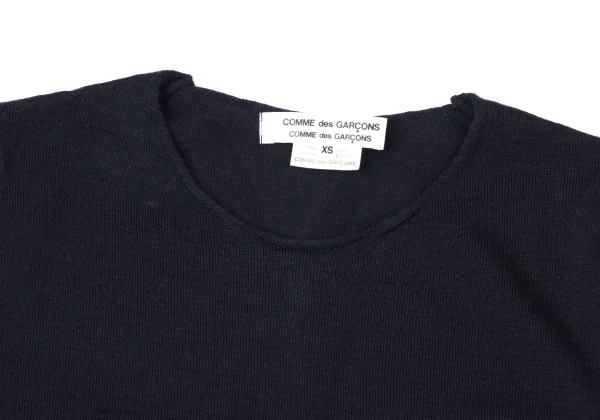 COMME des GARCONS Hem Frill Decoration Wool Knit Sweater K-165138_003