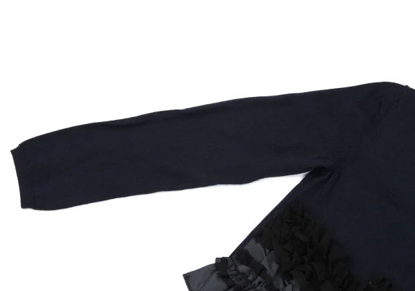 COMME des GARCONS Hem Frill Decoration Wool Knit Sweater K-165138_004