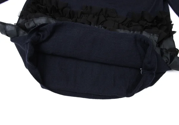 COMME des GARCONS Hem Frill Decoration Wool Knit Sweater K-165138_008