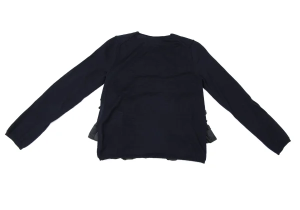 COMME des GARCONS Hem Frill Decoration Wool Knit Sweater K-165138_009