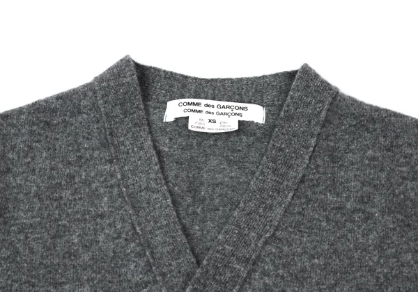 COMME des GARCONS Wool Folded Short Knit Cardigan K-165139_003