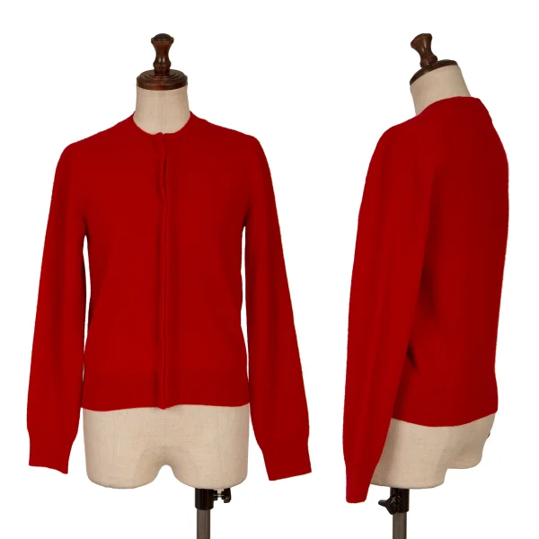 コムコム コムデギャルソン ニット カーディガン ウール コムコム コムデギャルソンCOMME des GARCONS ウールクルーネック