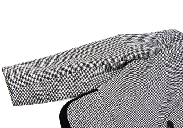 COMME des GARCONS Velour Switching Wool Houndstooth Jacket K-165142_007