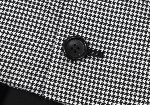 COMME des GARCONS Velour Switching Wool Houndstooth Jacket K-165142_011
