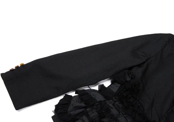 COMME des GARCONS Frill Design Glitter Striped Jacket K-165143_007