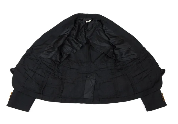 COMME des GARCONS Frill Design Glitter Striped Jacket K-165143_012