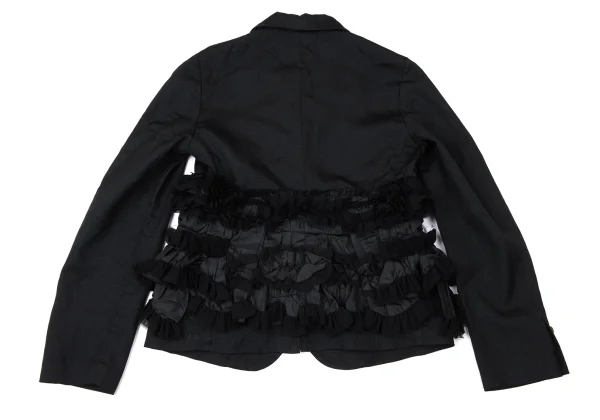 COMME des GARCONS Frill Design Glitter Striped Jacket K-165143_013